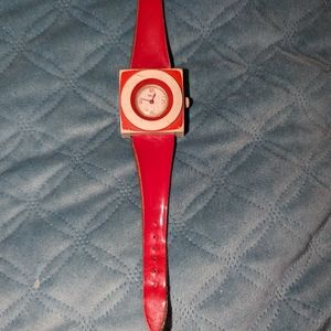 Vintage Chalet red watch